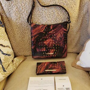 BRAHMIN Katie Crossbody with Matching Ady Wallet (Spice Melbourne)